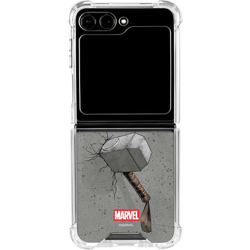 Marvel Thor Thor’s Hammer Mjolnir Galaxy Z Flip6 Clear Case